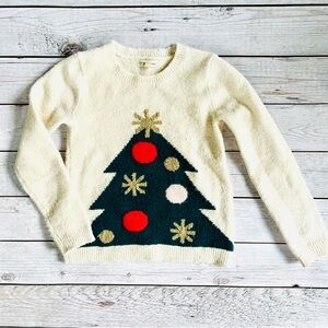 Tucker + Tate Cream and Green Holiday Sweater